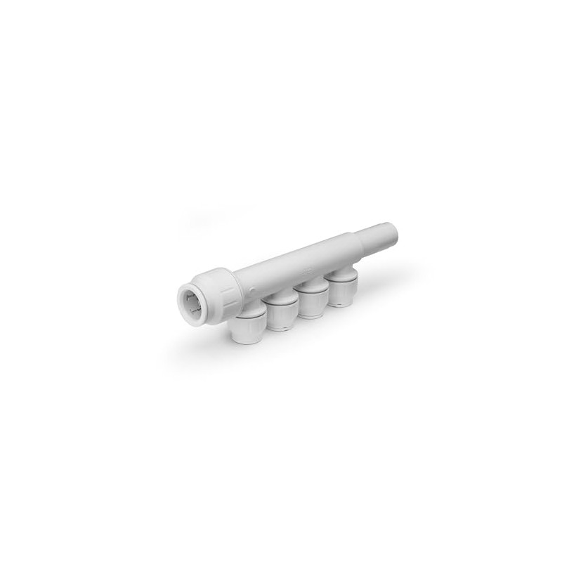 John Guest 22mm x 15mm 4 Port Manifold with Stem