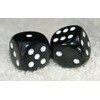 Black Marbled Dice Pair
