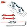 Heavy Duty M5 Poly Rope Connectors Wires Splicer Galvanized Steel