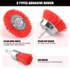 POLIWELL Nylon Abrasive Brush for Drill, 6 Pack Nylon Filament
