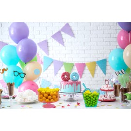 Smile Face Chewing Gum Balls Flavored Candy Buffet Treats, Machine Size Refills, Kosher Certified Parve, 1" Inch (Half-Pound)