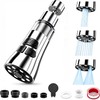 Aireador de Grifo Cocina con Filtro, 3 Modos Extensor G1/2