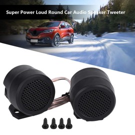 Kuuleyn Audio Speakers, Pack of 2 12 V 500 W Car Round Super Power Loud Audio Speakers Tweeter Speaker