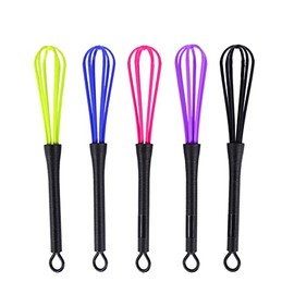 Batidor de Color de Cabello, 5 Piezas de Plástico para Tinte de Cabello Crema Agitador Mezclador DIY Peluquería Mezcla Batidor para Salón Peluquero Color de Cabello Blanqueador