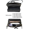 YANAIER Crossbody Bag for Women Multi-Zipper Pocket Shoulder Bag Messenger