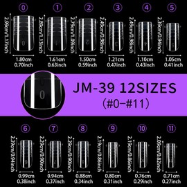 240 PCS Poly Gel Nail Form Kit for Toes - Reusable Dual Toe Nail Form Molds for Builder Gel with Nail Care Kit - 12 Sizes (Clear)