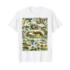 Reptiles Collection Table Turtle Snake Species Vintage T-Shirt