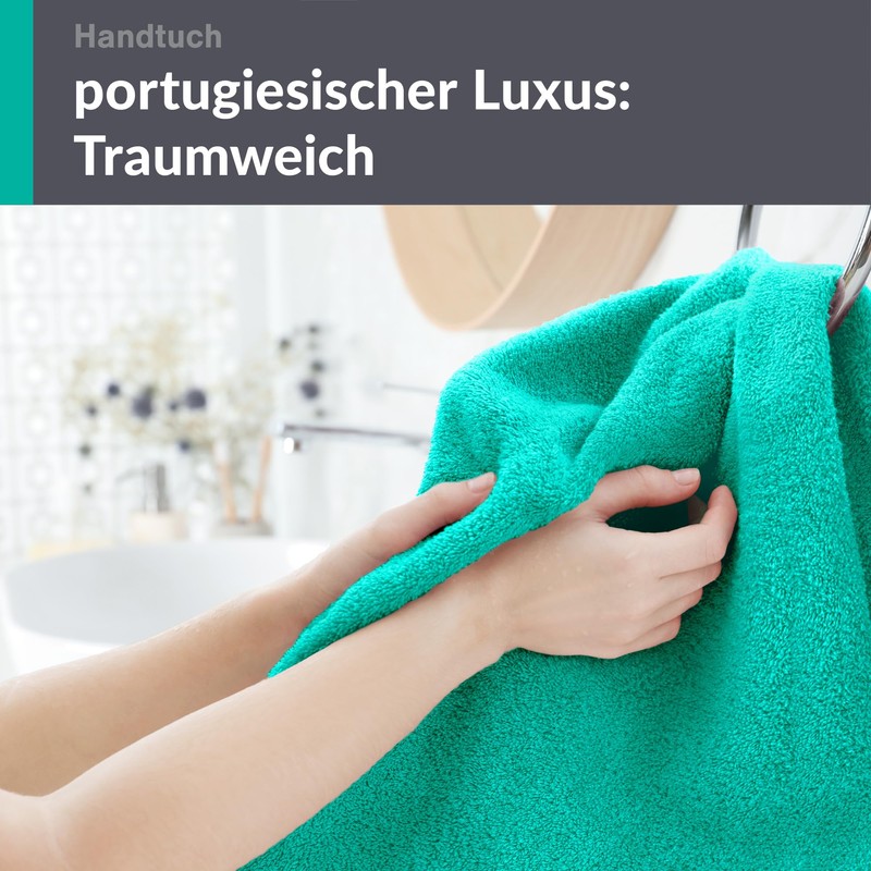 Lashuma Terry Towel Set 50 x 100 cm Sea Turquoise,
