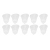 10Pcs 3 Hole White Hearing Amplifier Domes Earbud Tips Soft
