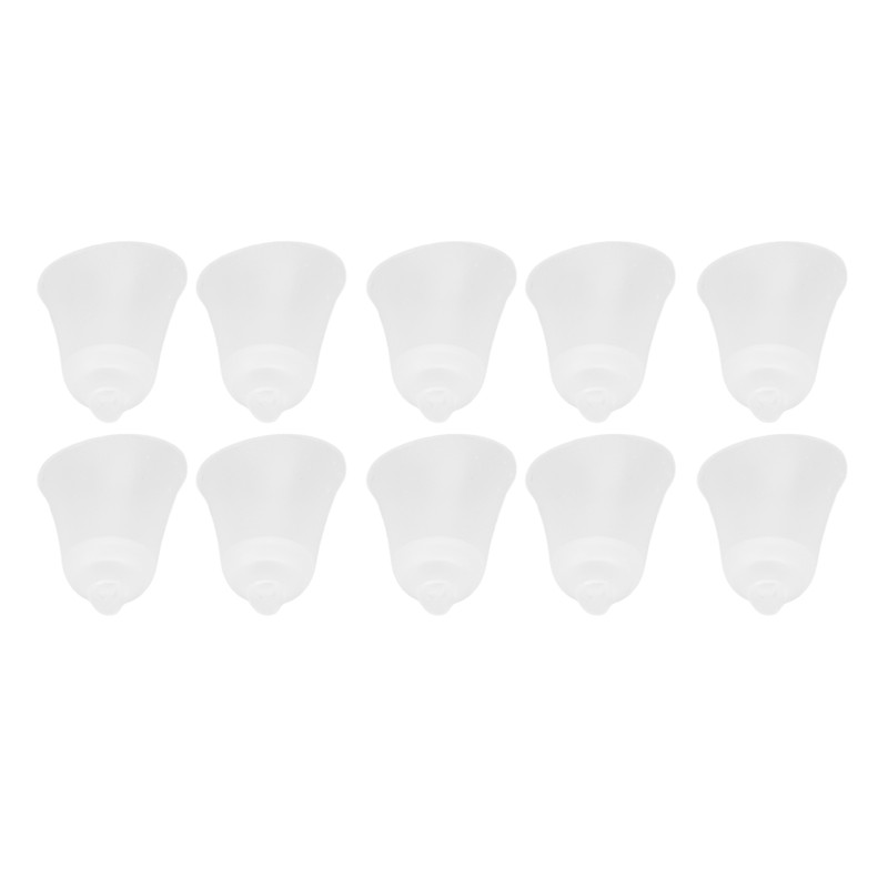 10Pcs 3 Hole White Hearing Amplifier Domes Earbud Tips Soft