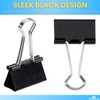 1InTheOffice Medium Binder Clips, Paper Clamps, Paper Binder Clips, 5/8"