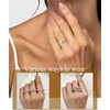 RIXERKOC Gold Stackable Rings for Women Non Tarnish 18k Gold-Plated