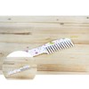 Butterfly Pattern Straight Bath Comb Baby Comb Black 3ea