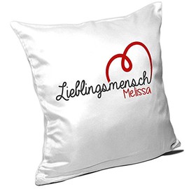 Name Melissa and Beautiful Favourite Person Cushion Valentine's Day – Name Cushion – Cushion Cuddle Pillow