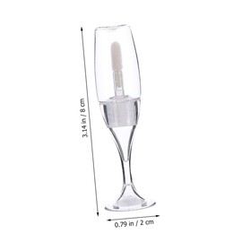 MERRYHAPY 12Pcs Refillable Lip Gloss Tubes with Applicator Portable Sample Bottles for DIY Makeup Travel Daily Use Lightweight Durable and Reusable Cosmetic Containers