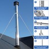 Extended Chimney Roof Bracket Stainless Steel Chimney Stove Pipe Bracket