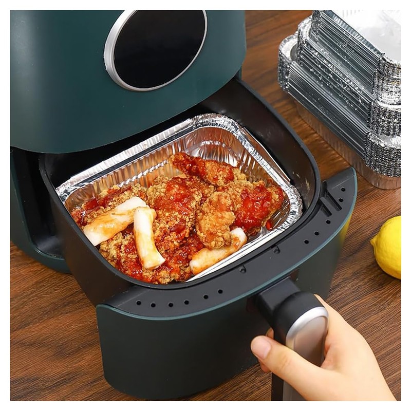 50Pcs Foil Tray Aluminium Foil Baking Trays Foil Take Out