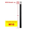 SGLfarmty Matte Black M10 Threaded Extension Rod for Pendant Light,