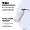 Iruihoo CBB60 450V 3uf 50/60HZ Starter Capacitor, Suppression Capacitor, Microfarad