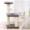 Cat Scratching Post with Feather 40 cm Interactive Scratching Post