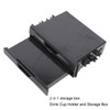 2 in 1 Car Radio Storage Box Multi Purpose ABS