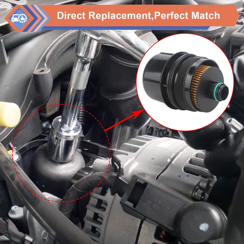 6 Pcs EcoDiesel Engine Oil Filter Compatible With 2020-2023 Ram