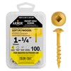 ARMOR TOOL Pocket Hole Screws - 1-1/4" Coarse Thread Joinery