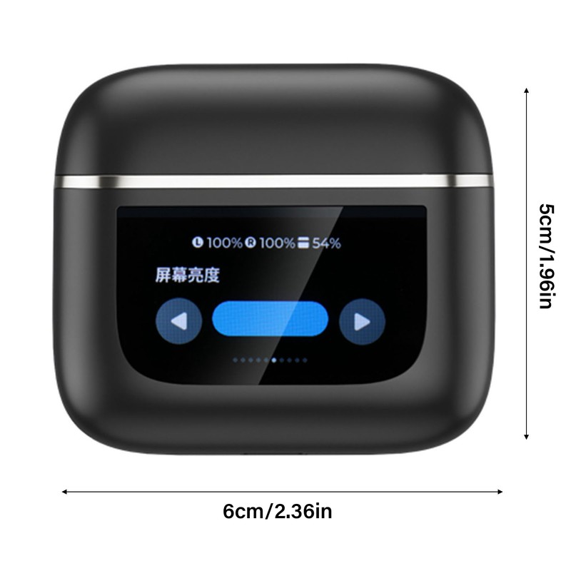 V8 Wireless BT Headset LCD Full Color Smart Display Touch