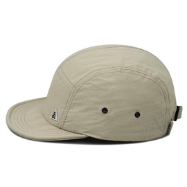 Clakllie 5 Panel Baseball Cap Soft Short Brim Hat Quick Dry Flat Brim Trucker Hats Protable Running Hat Snapback Hats,Khaki