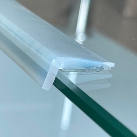 Edge Protector 100% Silicone, Baby Proofing Corners Clear Guards, Pre-Tape Adhesive Soft for Kids Safety, Child Table Cabinets Furniture Bumper (1/5x4/5 in, 3 FT)