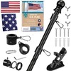 Xaoyaya 6Ft Stainless Steel Flag Pole,Heavy Duty Nylon 3x5 Ft