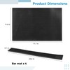 4 Pcs Bar Mat Rubber Bar Service Spill Mat, Black,