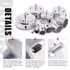 Swpeet 13Pcs Tile Hole Saw Set, Including 10Pcs 0.23-3.15 inch
