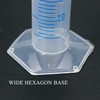 KOMUNJ 1 Piece Transparent Blue Line Measuring Graduated Cylinder Science
