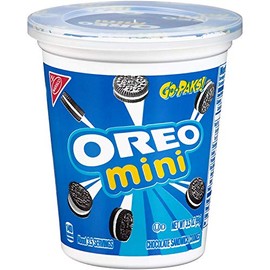 OREO Minis Chocolate Sandwich Cookies, 12 - 3.5 oz Snack Cups