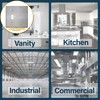 Stainless Steel Combination Switch Cover, Metal Wall Plate, 2 Gang