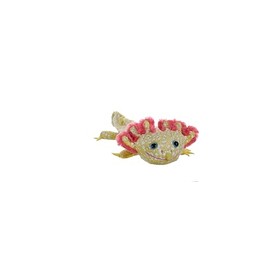 Wild Republic Huggers Glow Axolotl, Stuffed Animal, 8 Inches, Slap Bracelet, Plush Toy, Fill is Spun Recycled Water Bottles