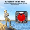 120 g split shot fishing weights, shotlead with storage box,