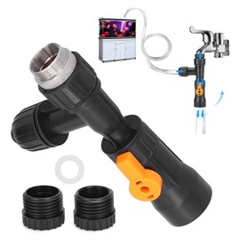 Songholee Aquarium Water Changer, Aquarium Water Change Kit with 2 Faucet Nozzles Connectors, Water Changer Replacement Parts Flow Control Valve Assembly for Fish Tank Cleaning