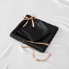 BEDELITE Satin Sheets California King Size Bed Set, Black, 4