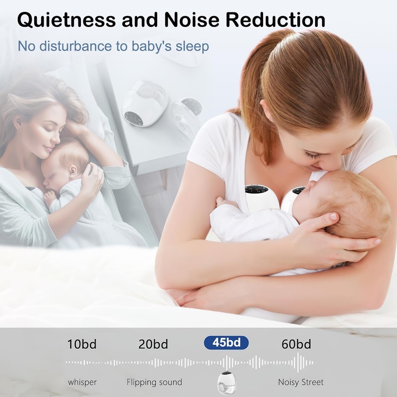 Electric Breast Pump, 4 Modes and 12 Levels, Handsfree Breast