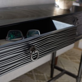 Safavieh Home Collection Aliyah Black 4-Drawer Console Table