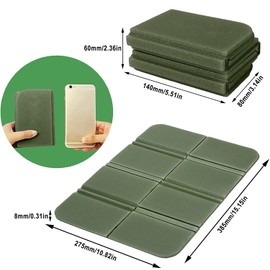 Sauna Mat, Folding 8-fold, Leisure Sheet, Cushion Mat, Compact, Seat Cushion, Butt Mat, Sauna Sheet, Lightweight, Waterproof, Easy to Carry, Picnic, Mountain Climbing, Sports Festival, BBQ, Bath,