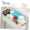 GRIRIW Pp Material Storage Boxes Lids 2pcs Vanity Organizers for