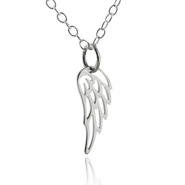 FashionJunkie4Life Sterling Silver Angel Necklaces for Men and Women, Sterling Silver
