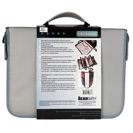 The Beadsmith Voyager Work Board Case, Storage and Organizer for Jewelry Making, Travel Case with Shoulder Strap. (Beads, Tubes, Pliers Etc. are not Included)