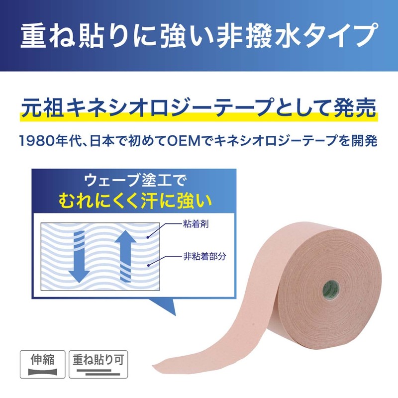 Nitreat Kinesiology Tape, 3.0 inches (75 mm) x 99.8 ft
