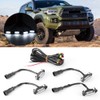 4pcs 12V Car LED Grille Light High Brightness Accessory Fit