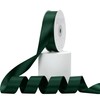 Kryvus Hunter Green Satin Ribbon, Double Faced 1 Inch X