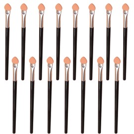 Eyeshadow Applicators Brush Double Sided Sponge Tip Reusable Professional Makeup Eye Shadow Applicators Brushes Sticks Set Washable For Women (15 Pcs)